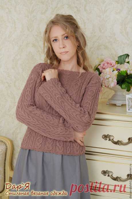 "Марион" элегантный джемпер, расшитый бисером – купить в интернет-магазине на Ярмарке Мастеров с доставкой &quot;Марион&quot; элегантный джемпер, расшитый бисером - купить или заказать в интернет-магазине на Ярмарке Мастеров | СДЕЛАЮ НА ЗАКАЗ    Авторская&hellip;