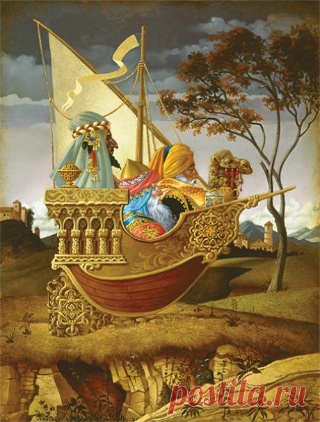 Джеймс К. Кристенсен - Три мудреца на лодке - ОГРАНИЧЕННЫЕ ИЗДАНИЯ