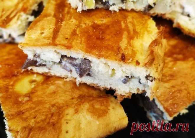 (1) Пирог с грибами, курицей и картошкой - пошаговый рецепт с фото. Автор рецепта Елена Милена 🌳 . - Cookpad