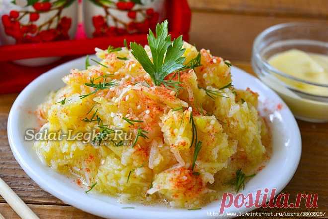 Картофель по-корейски - это не горячее блюдо и не гарнир, а вкуснейший пряный салат