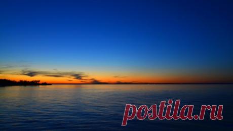 Обои Море, закат, горизонт картинки на рабочий стол, фото