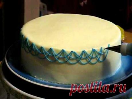 avakids.ru & украшение тортов. Вариант 5 - YouTube