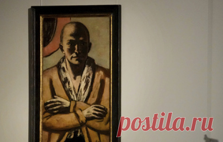 Автопортрет немецкого художника Бекманна продали на аукционе за рекордные €23,2 млн. Картина "Selbstbildnis gelb-rosa" была написана в 1943 году