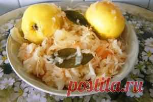 Квашеная капуста с яблоками на зиму - Рецепты кулинарии