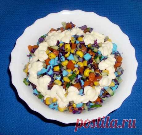 Вкусняшки: Салат &quot;Кубик Рубика&quot;