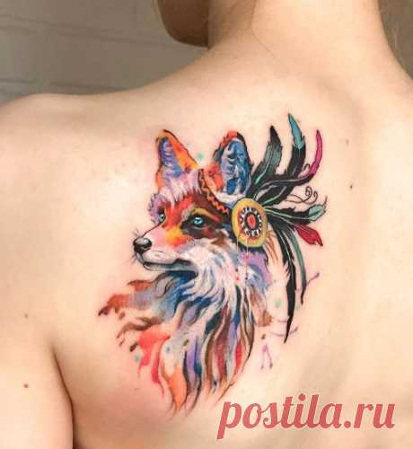 Татуировки животных: лисы, слоны, черепахи – значение и подборка фото