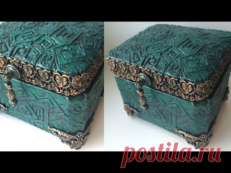(379) DIY Beautiful jewelry box | Handmade box | Paper craft - YouTube