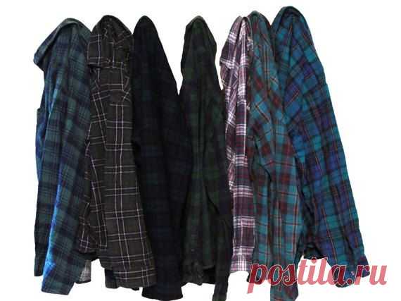 Vintage Oversize Flannel Shirt Distressed от TheBeardedBee на Etsy