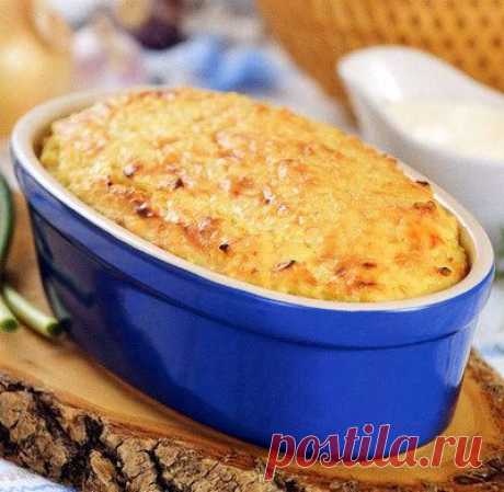 Бульбяная запеканка с пшеном (Белорусская кухня)
