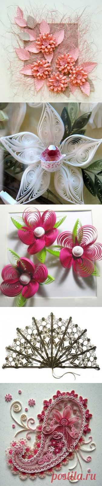 Квиллинг для начинающих + мастер-класс "Ветка сакуры"...