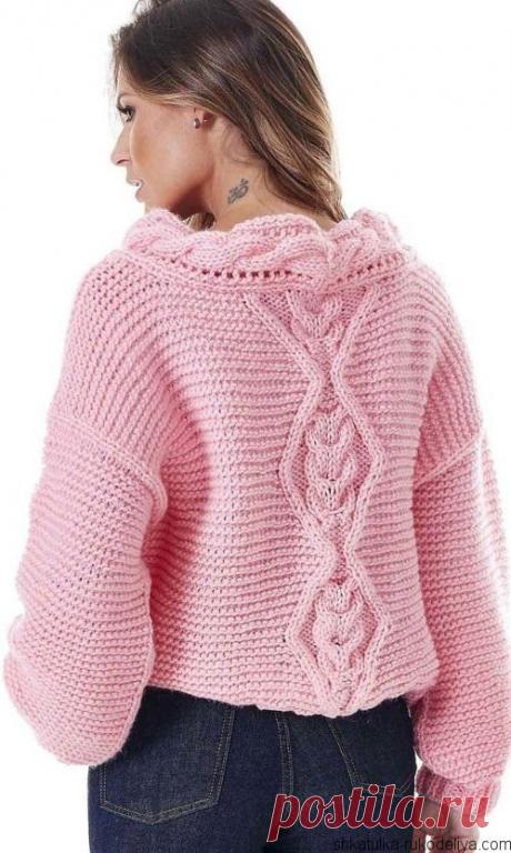 Свитер спицами 2018. Свободный женский свитер спицами | Шкатулка рукоделия