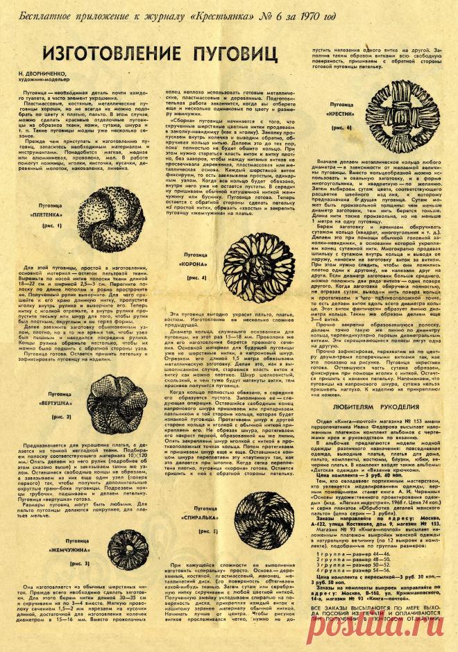 Изготовление пуговиц