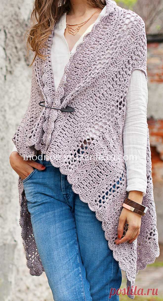 Жилеты женские крючком - Crochet.Modnoe Vyazanie ru.rom