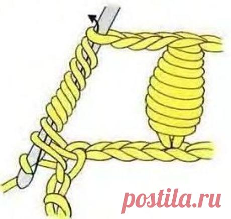 Варианты выполнения петель крючком