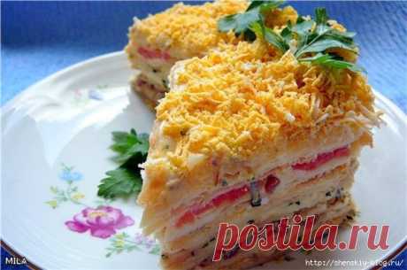 Закуска "Наполеон"проще простого, вкуснотень!