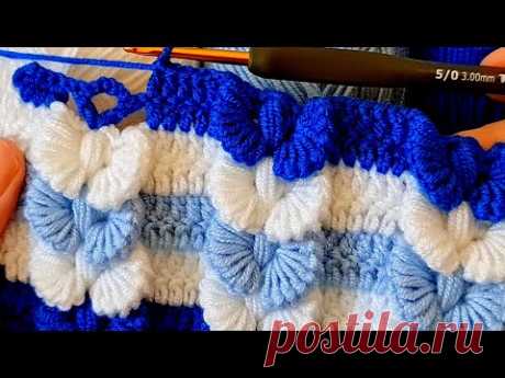 Super Easy Knitting krochet baby blanket yelek battaniye canta modeli