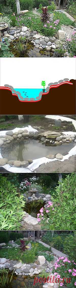 ЖИВОЙ ПРУД с сухим ручьём из подручных материалов за 1 день! - Ярмарка Мастеров - ручная работа, handmade