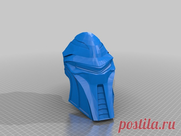 Cylon Helmet by Jace1969 An old file from my Pepakura making days that I discovered in Pepakura Designer you can export to .OBJ and in 