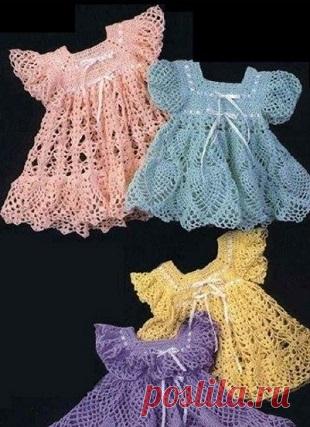 Вязание детского платья
