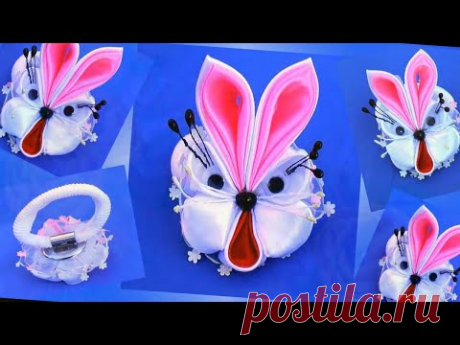 Идеи поделок своими руками - Как сделать кролика из лент