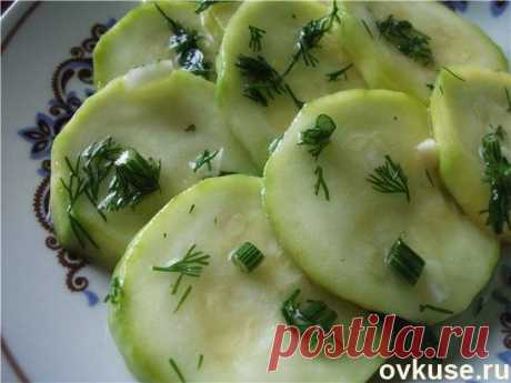 Кабачки маринованные в лимонном соке с мёдом и чесноком. - Простые рецепты Овкусе.ру