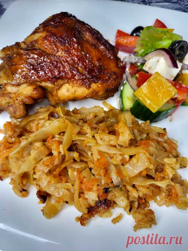 Капуста с рисом и курицей в рукаве рецепт с фото пошаговый от Людмила Кириевская - Овкусе.ру