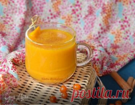 Хочу предложить вашему вниманию питательный и вкусный смузи. Его состав принесёт пользу организму, а жизнерадостный оранжевый цвет поднимет настроение. Для приготовления смузи используем облепиху — просто &quot;волшебную&quot; ягоду! Она богата витаминами С, Р, В1, В2, В9, К, содержит токоферолы, каротин, ненасыщенные жирные кислоты, магний, железо, марганец, серу, алюминий, бор, кремний, титан, фолиевую кислоту. Добавим тыкву (чемпионку среди овощей по содержанию железа)....