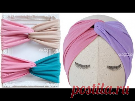 How to Make Twist Turban Headband - Twisted Headband Sewing Pattern