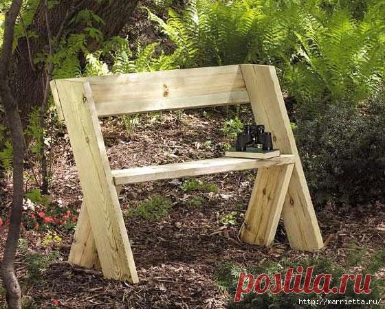 САДОВАЯ СКАМЕЙКА СВОИМИ РУКАМИ &#8212; Чудеса