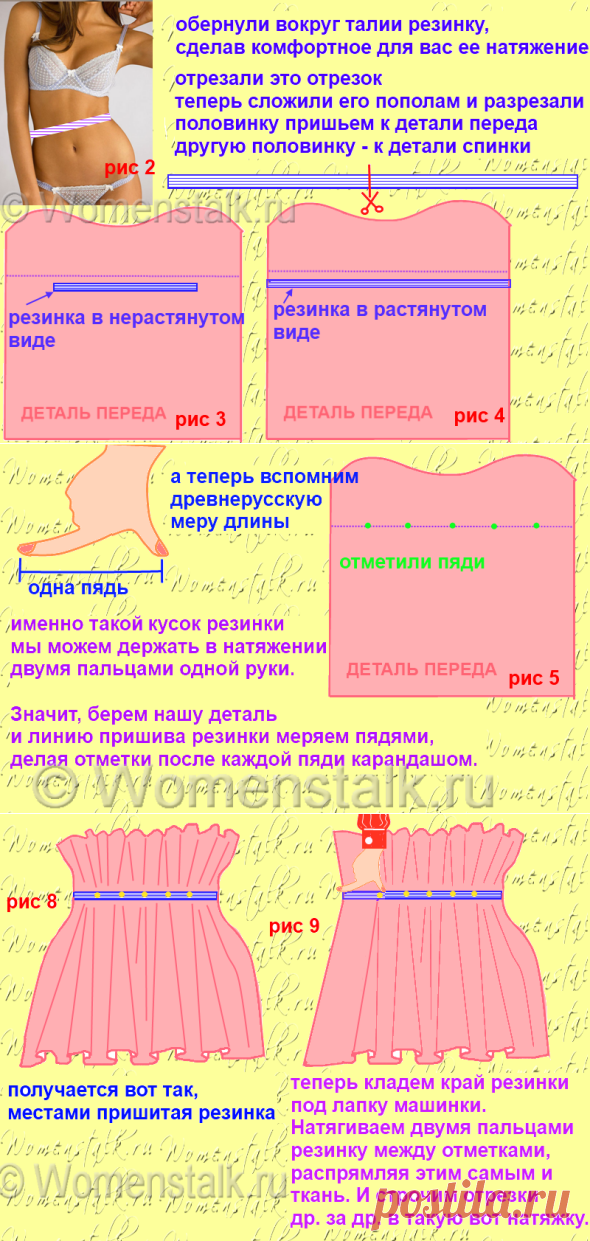 КАК ВШИТЬ РЕЗИНКУ – ЧЕТЫРЕ СПОСОБА (в пошаговых мастер-классах). |