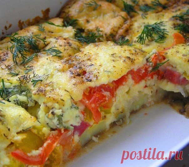 Овощная запеканка для стройняшек!