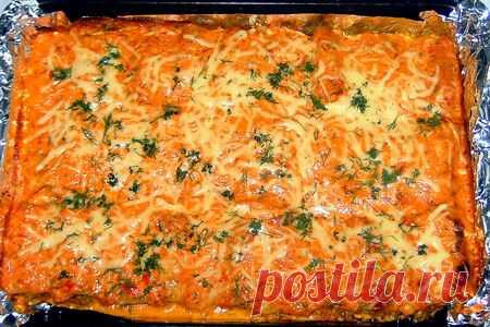 Фаршированные каннеллони, запеченные с сыром