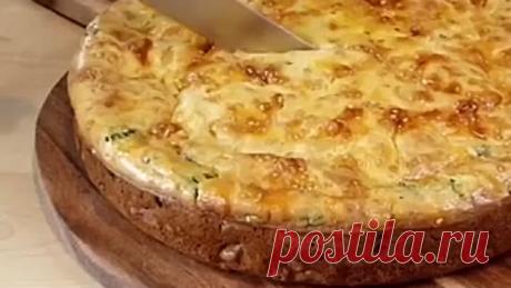БЫСТРЫЙ ЗАЛИВНОЙ ПИРОГ С ЛУКОМ И ЯЙЦОМ ( рецепт )