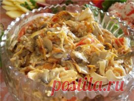Салаты с грибами