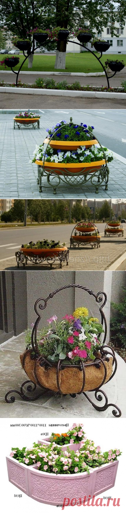 Цветочницы уличные фото