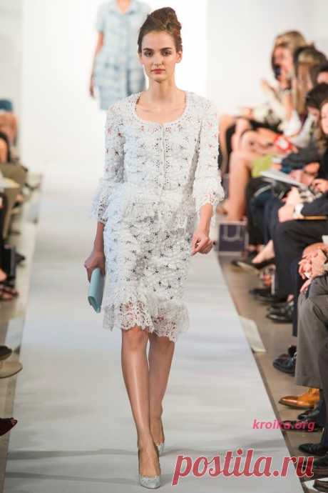 Схема вязания костюма Oscar de la Renta крючком