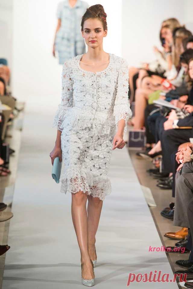 Схема вязания костюма Oscar de la Renta крючком