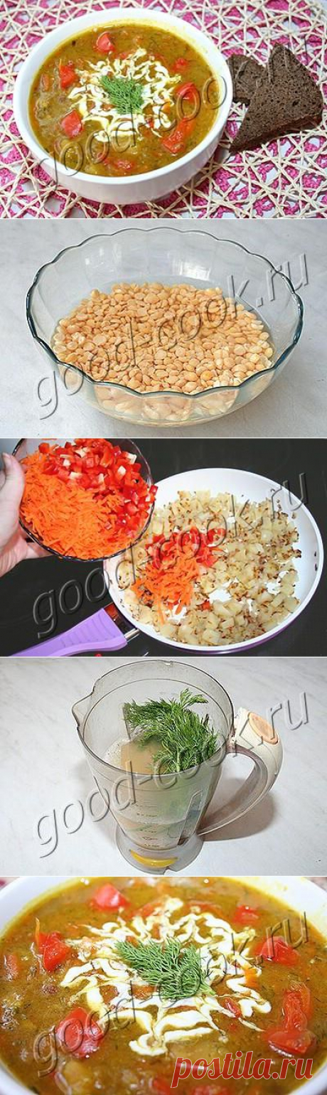 Хорошая кухня - гороховый суп с овощами. Кулинарная книга рецептов. Салаты, выпечка.