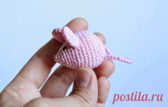 Маленькая мышка схема амигуруми | Hi amigurumi