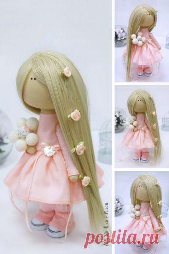 Handmade Rag Doll Fabric Soft Doll Textile Cloth Doll