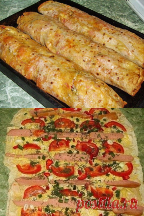 Быстро и вкусно-фаршированный лаваш | Четыре вкуса