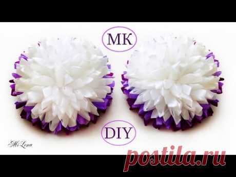 Пышные банты из узкой ленты, МК / DIY Lush Ribbon Bows