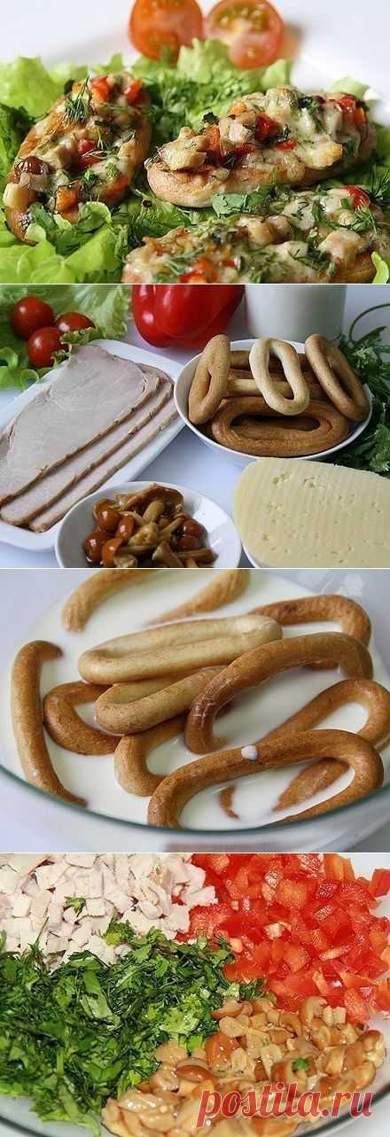 Пицца в бубликах