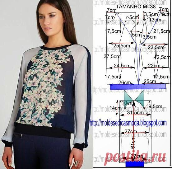 Блузка шифоновая