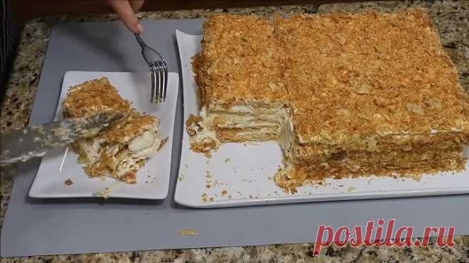 Торт НАПОЛЕОН - ПЛОМБИР Праздничный. Неземная Вкуснота!