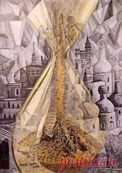 О песочных часах... Ласко Я. В. Песочные часы. 2009 г. Песочные часы - устойчивый символ хранения времени. Множество художников с помощью песочных часов изображали суть настоящего, как момента между прошлым и будущим, бр...