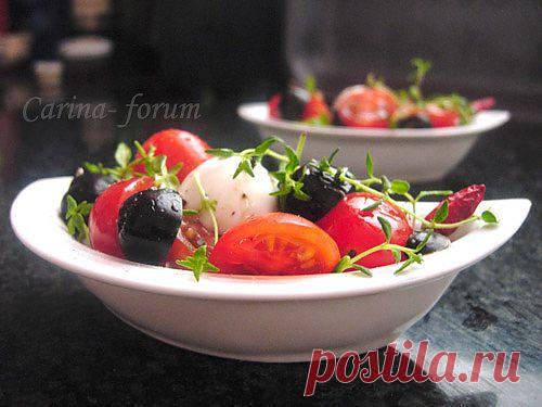 Маринованные помидоры с моццареллой - от Карины