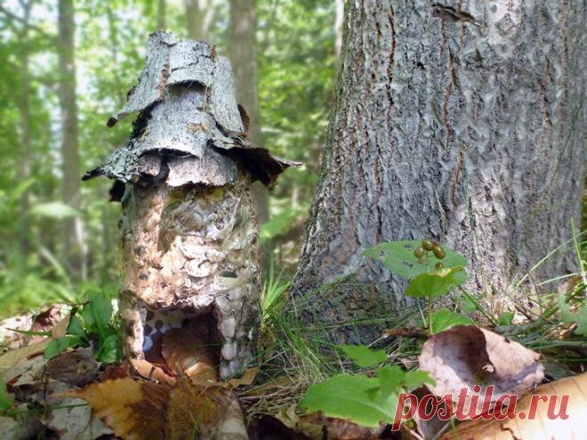 Как сделать  Дом садовой Феи,  Башню Эльфа, или  Дом для Жабы из вторичных материалов..