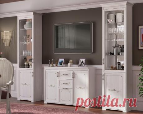 Модульная стенка в гостиную «Афродита» купить недорого в Санкт-Петербурге