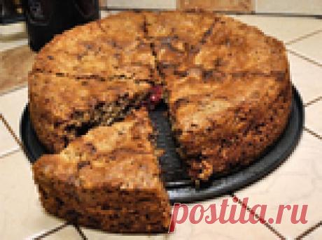 Потрясающий овсяный пирог с вишней